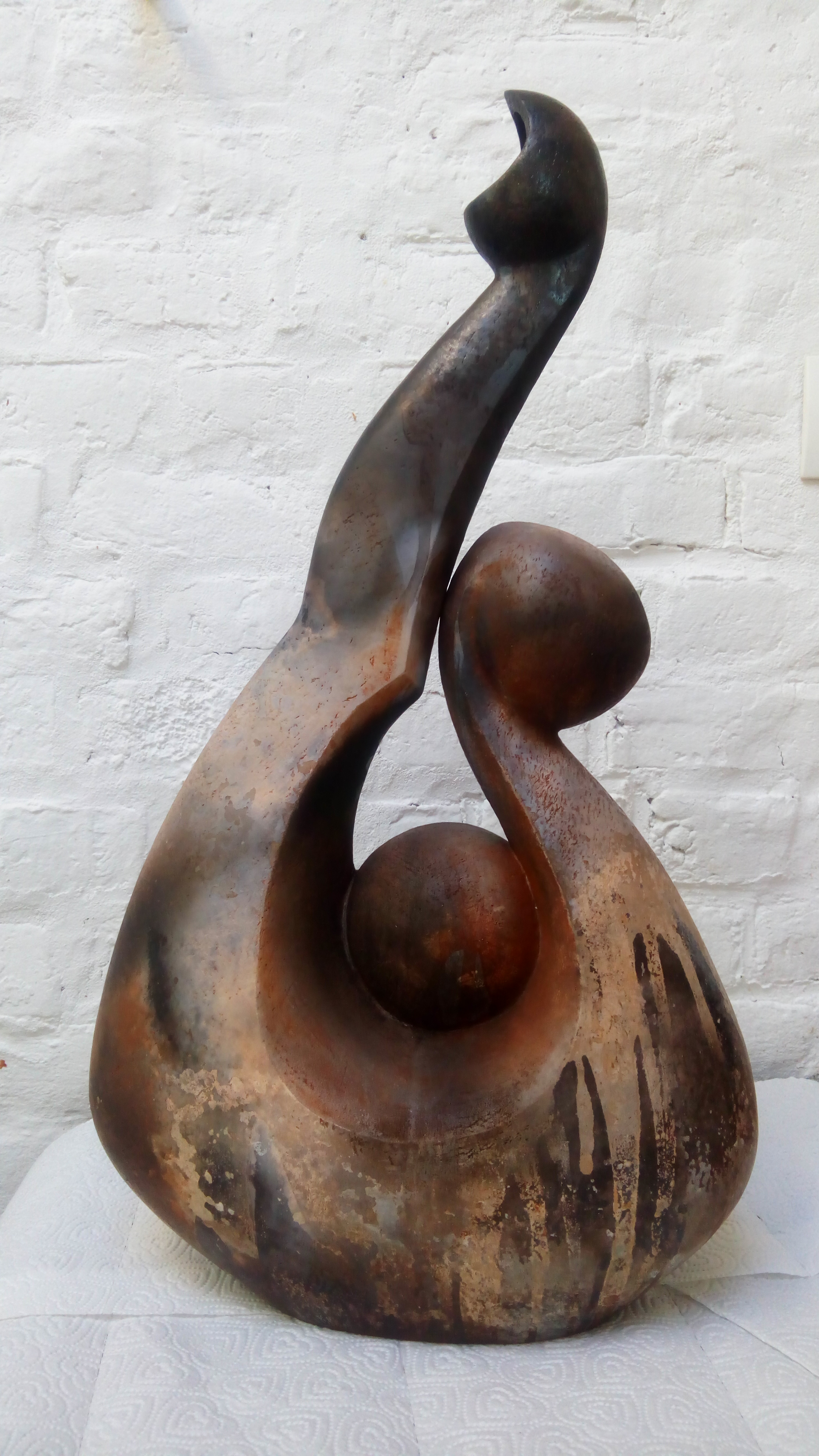 Sculpture céramique originale par enfumage - Joanna Richardson